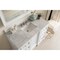 James Martin Vanities De Soto 48in Single Vanity, Bright White w/ 3 CM Carrara Marble Top 825-V48-BW-3CAR - alternate 3